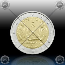 2 EVRO ITALIJA 2018 "Italian Constitution" UNC